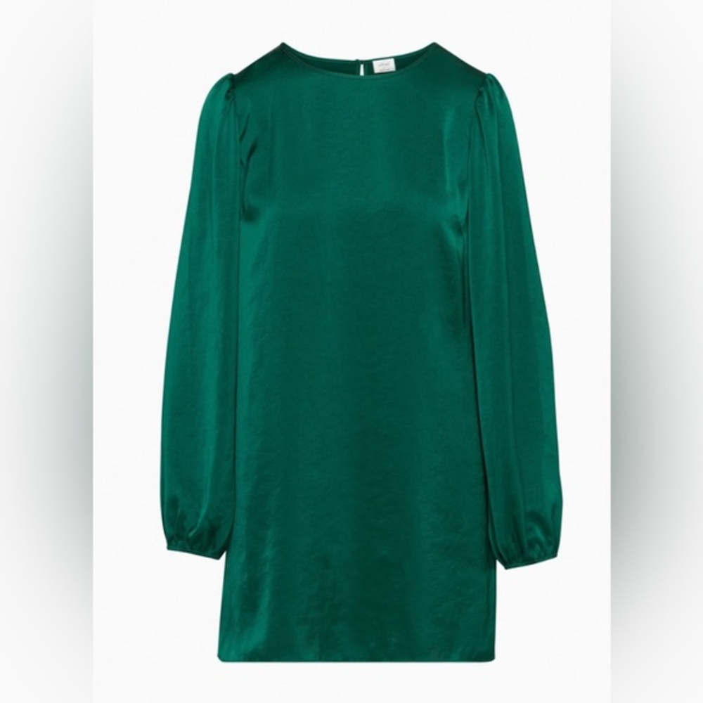 Aritzia Wilfred Marie Puff-sleeve mini dress size S